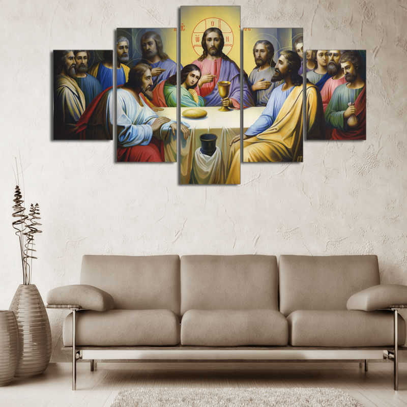 Jesus At The Last Supper Canvas Print Wall Art Lucid Crafts